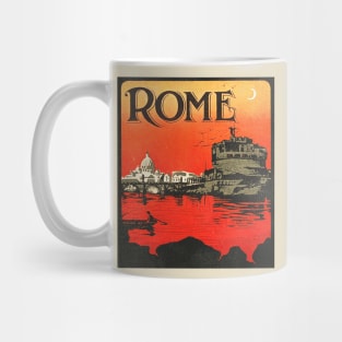 Rome - Retro 80s Travel Tourist Souvenir Mug